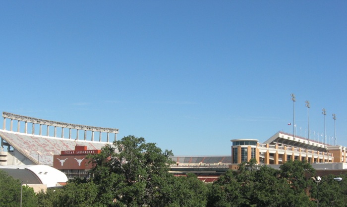 Texas Longhorns Memorial Stadium, Austin, Texas photo by Kathy Miller