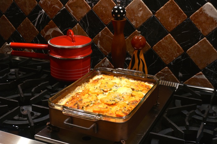 Two-Potato Gratin photo by Kathy Miller