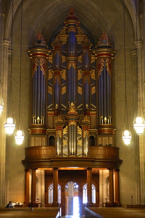 Duke's organ pipes from the Nave of Duke Chaperl photo by Kathy Miller