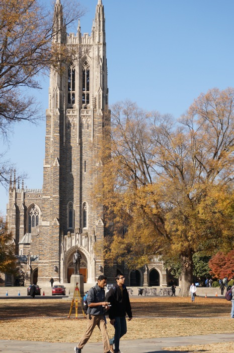 Duke University Chapel in the Fall photo by Kathy Miller