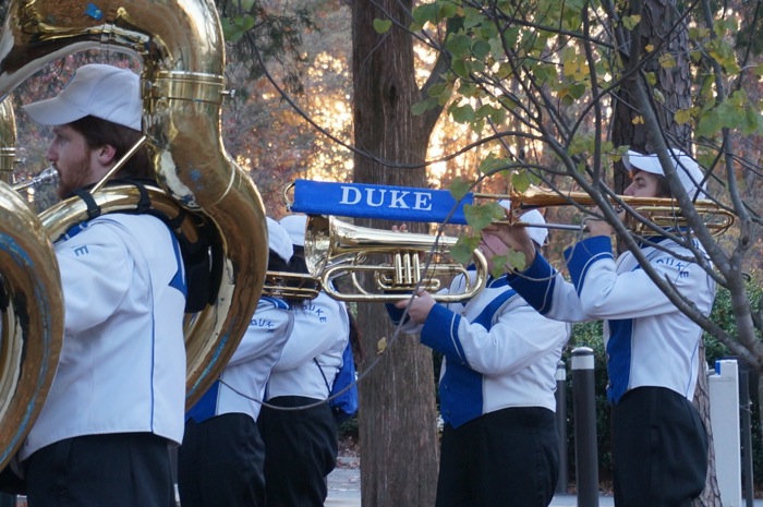 The horns Duke University band photo by Kathy Miller