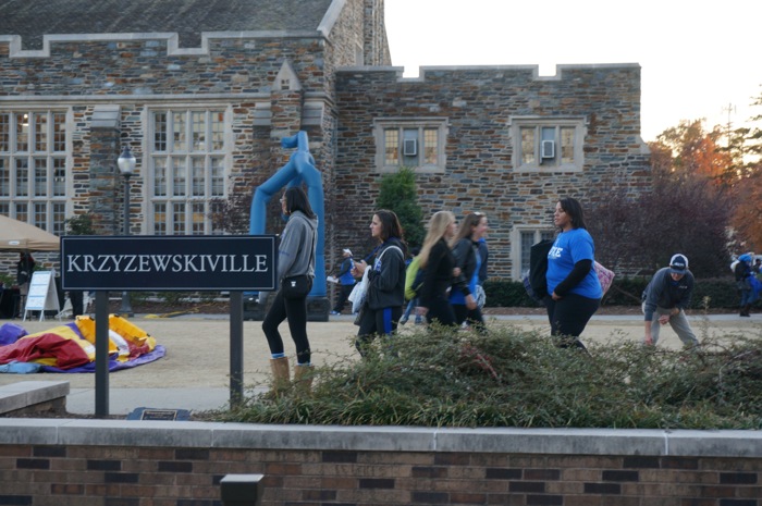 Krzyzewskiville at Duke University photo by Kathy Miller