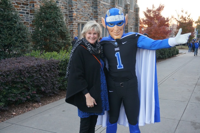 Kathy and Duke's Blue Devil photo by Kathy Miller