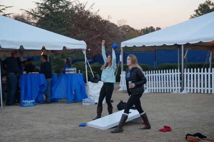 Corn hole at Duke photo by Kathy Miller