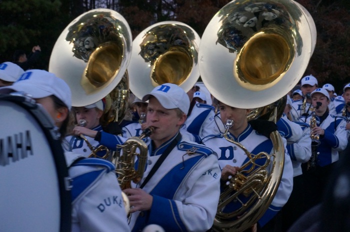 The Tubas, Duke band photo by Kathy Miller