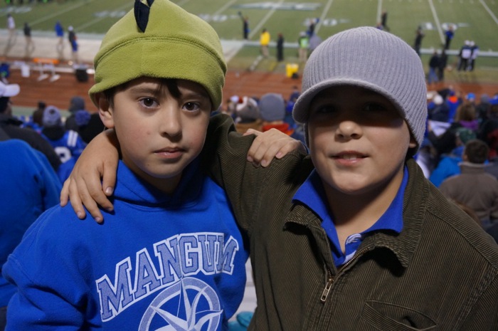 Young Duke fans enjoy the game photo by Kathy Miller