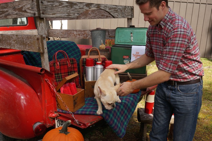 Vintage tailgate with James and Ralph photo by Kathy Miller