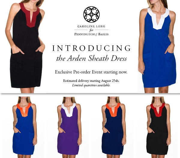 Arden Sheath Dress photo courtesy Pennington & Bailes