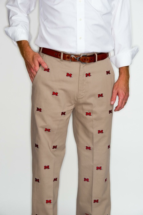 Ole Miss Khaki Stadium Pants photo courtesy of Pennington & Bailes