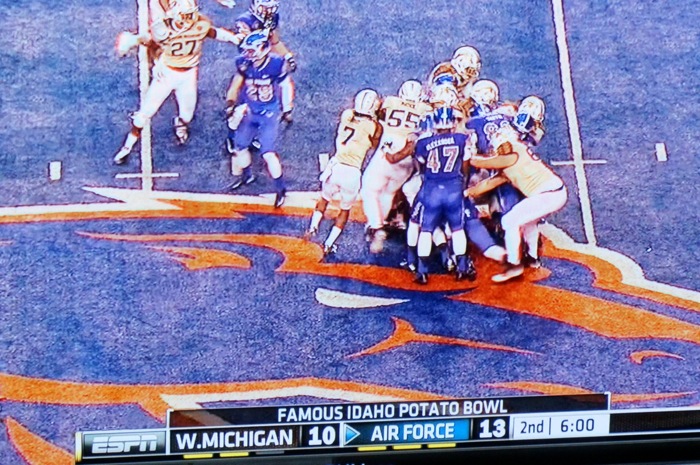 Famous Idaho Potato Bowl, Boise, Idaho with Air Force, Western Michigan photo by Kathy Miller