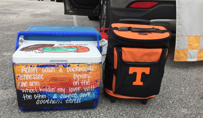 Rollin down a backwood Tennessee byway with my Rolling Cooler photo by Kathy Miller