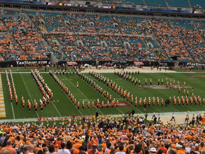 Pregame time UT band photo by Kathy Miller