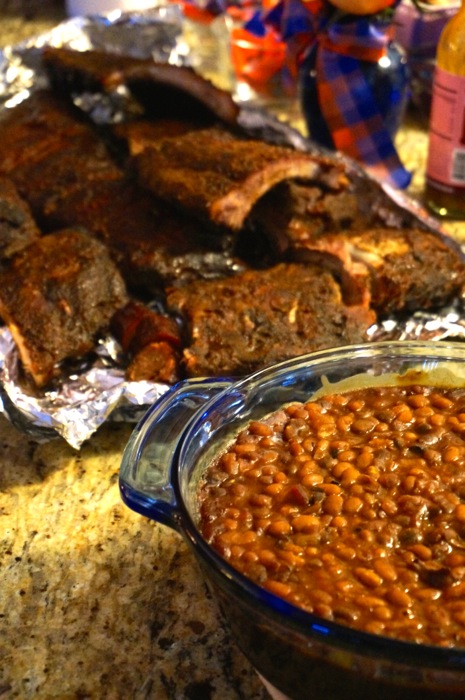 Uhlma's Boston Baked Beans with Molasses and Pork Sausage photo by Kathy Miller