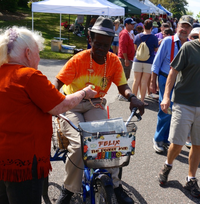 Felix the Peanut Man local Fernandina Beach favorite photo by Kathy Miller