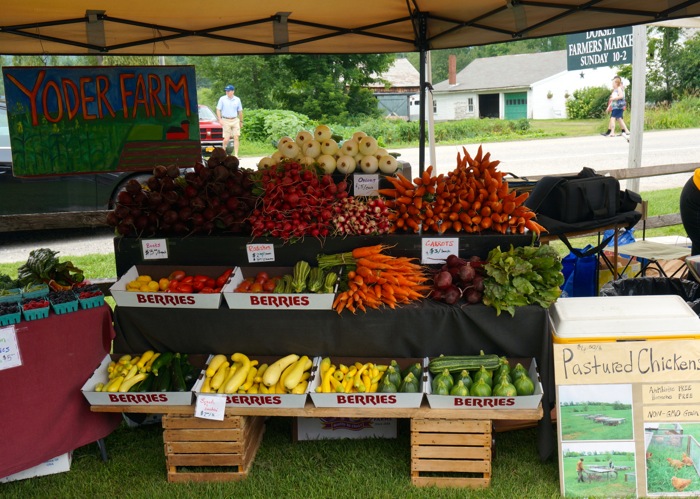 Fresh Produce at Dorset Farmers Market photo by Kathy Miller