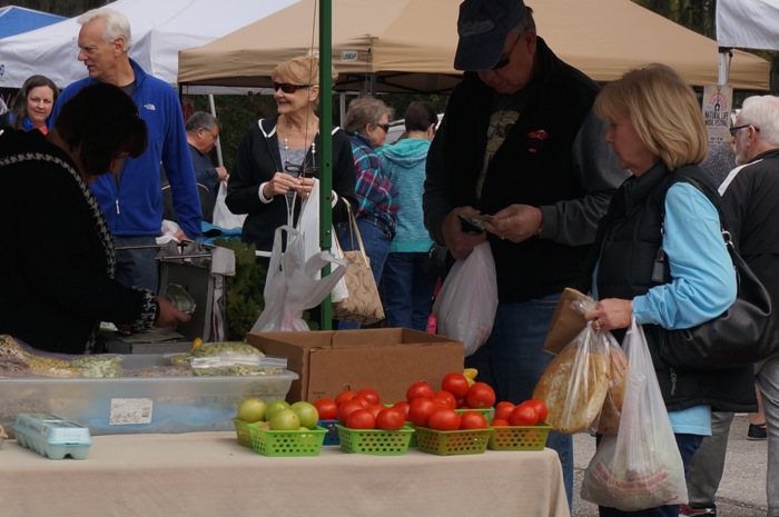 Tomatoes at Fernandina Beach Market Place photo by Kathy Miller