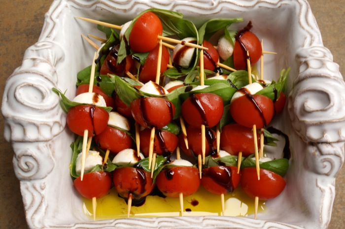 Tomato, Basil and Mozzarella Salad photo by Kathy Miller