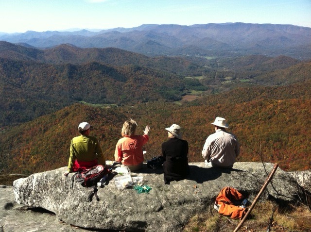 Hiking in the mountains North Carolina photo by Kathy Miller
