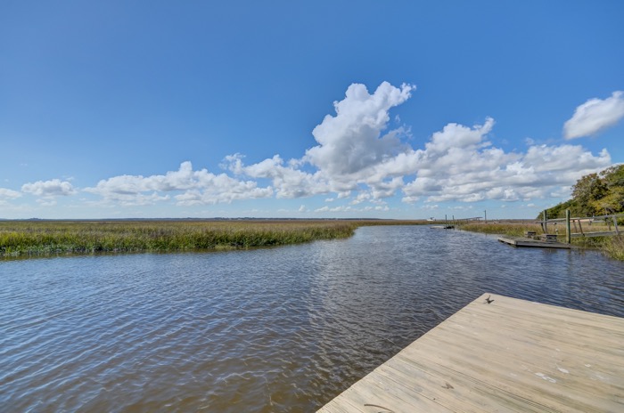 42 Marsh Creek view from dock down Walker's Creek to the Intercoastal waterway