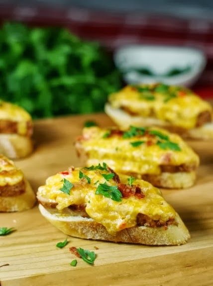 Pork Tenderloin and Pimento Cheese Crostinis from Pinterest