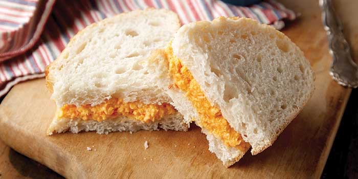 Pimento Cheese Sandwich from Southern Delights Cookbook via Our State Magazine
