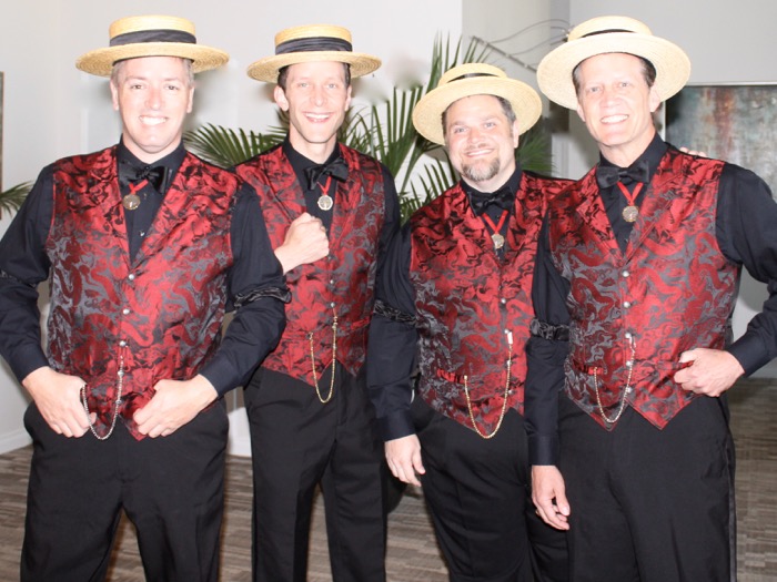 Main Street Barbershop Quartet Amelia Island Club photo by Katrina Moughton via KathyMillerTime