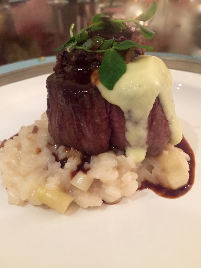 Beef Tenderloin with micro pea tendrils photo by KathyMillerTime