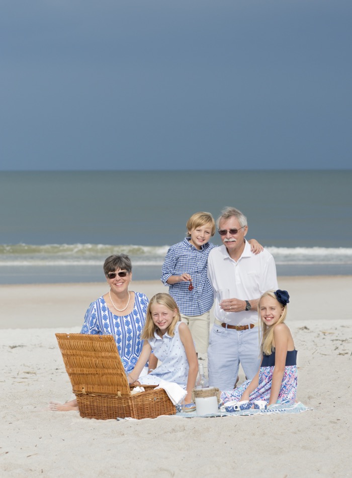 Sue and Steve Braddock with grandchildren styled by KathyMillerTime photo by Page Teahan