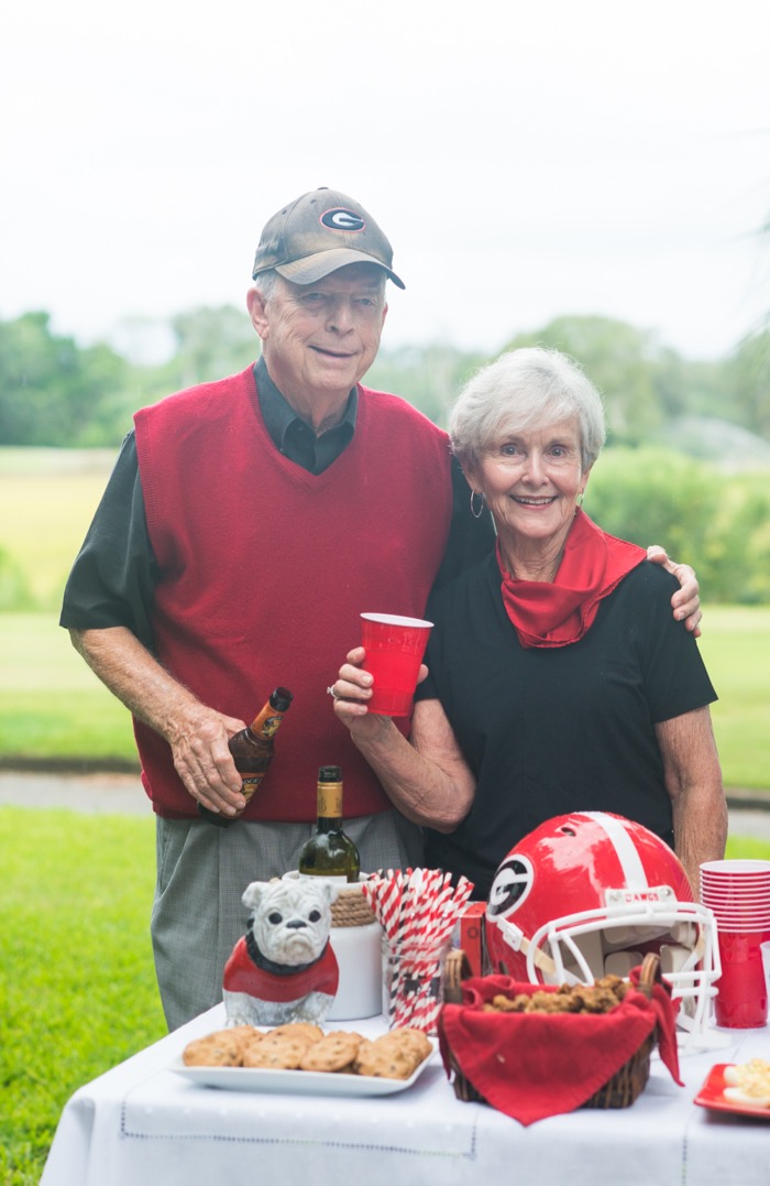 Georgia fans, Paul and Rosalind Bowles photo by Page Teahan