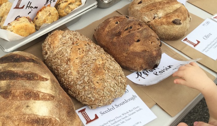 Bread from Durham Farmers Market photo by Kathy Miller