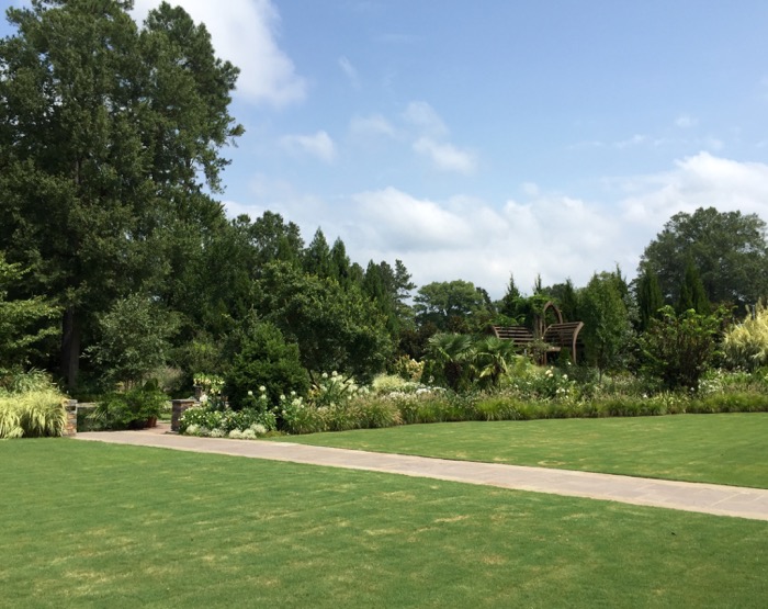 The White Garden, Duke Gardens photo by Kathy Miller