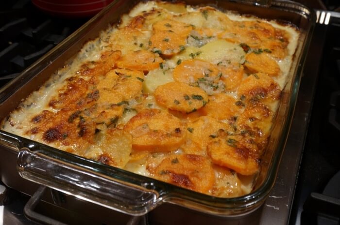 Two Potato Gratin photo by Kathy Miller