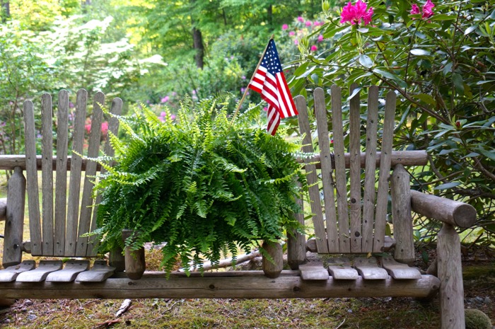 mountain Memorial Day flag photo by Kathy Miller