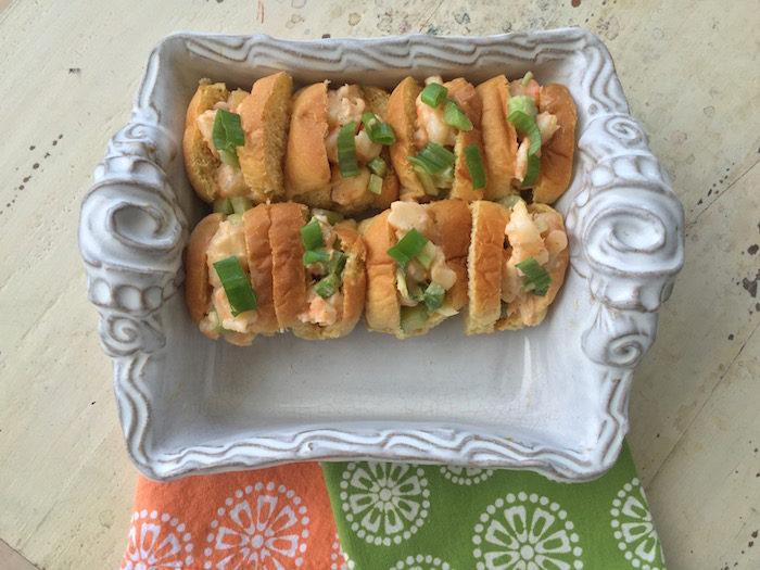 Mini shrimp rolls with a kick photo by Kathy Miller