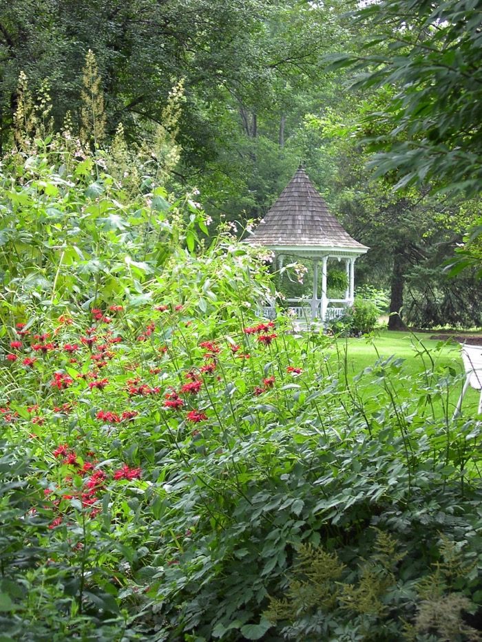 Old garden Barrows Inn Dorset VT photo by Kathy Miller