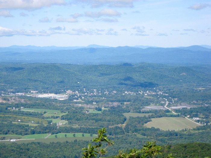 Looking at Granville, NY from Haystack Mountain in Vermont photo by Kathy Miller