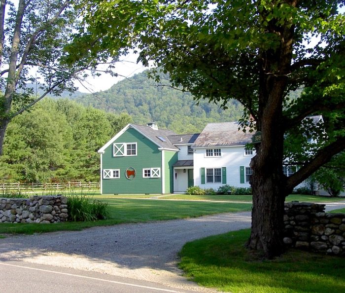 Green Barn on the Hollow Dorset Vermont photo by Kathy Miller