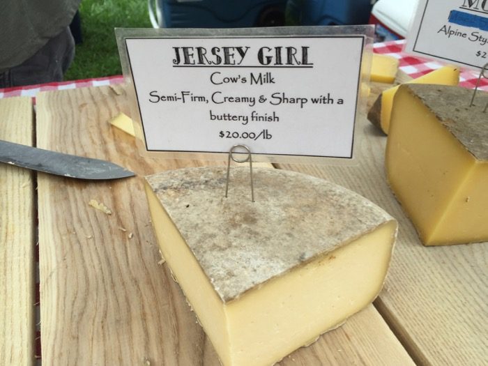 Jersey Girl Cheese at Dorset Farmers Market photo by Kathy Miller