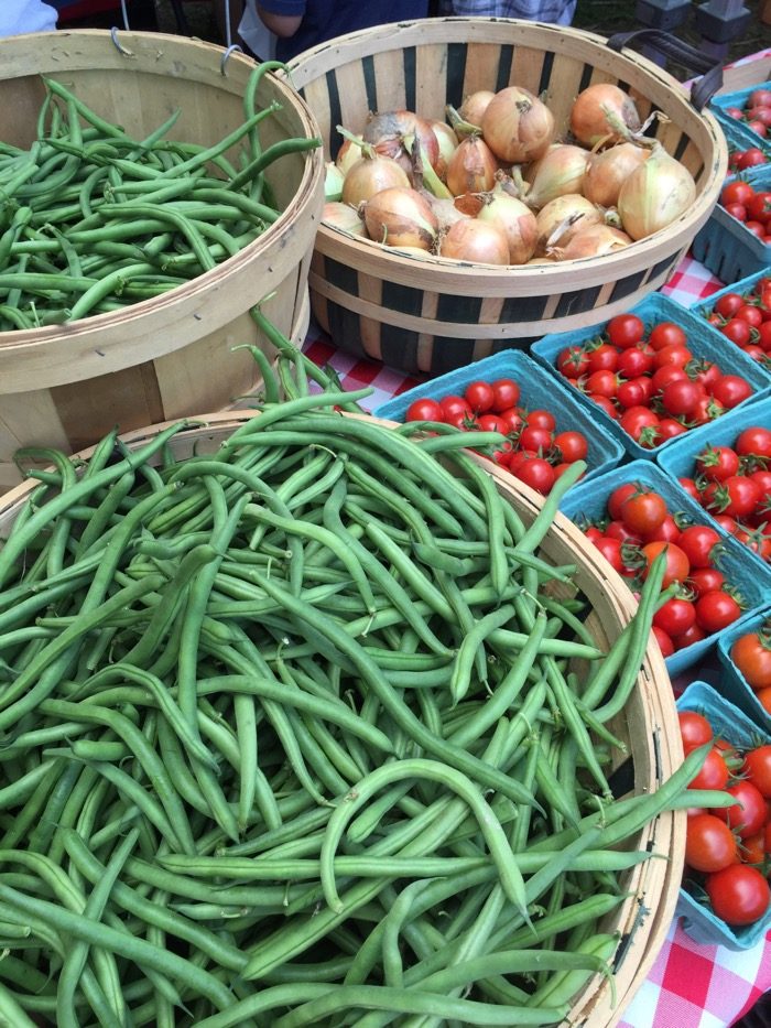 Green beans and tomatoes photo by Kathy Miller