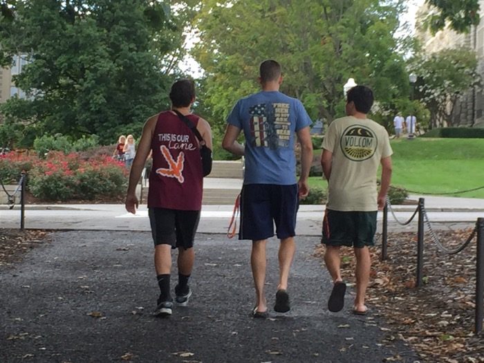 Virginia Tech students ready for new year photo by Kathy Miller