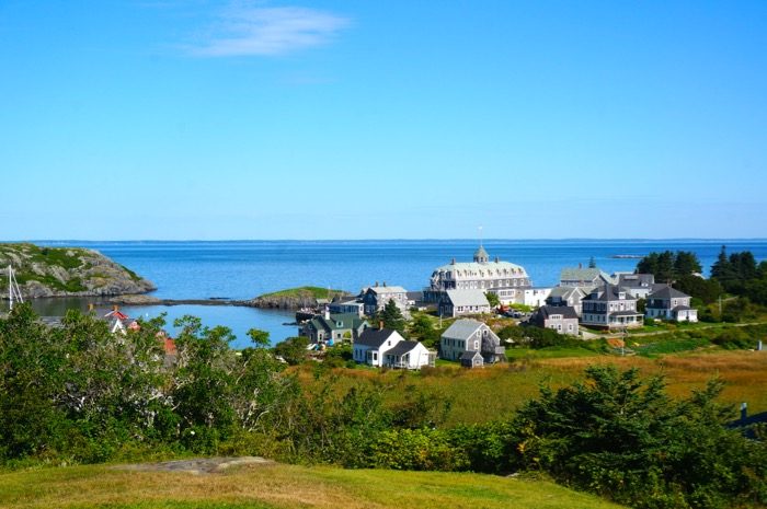 Monhegan Island, Maine from lighthouse photo by Kathy Miller