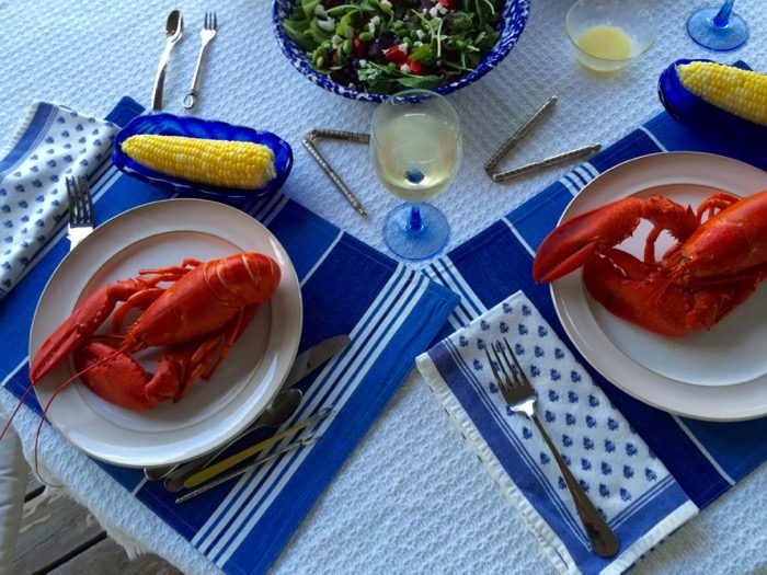 Lobsters from Perry's Lobster pound photo by Kathy Miller