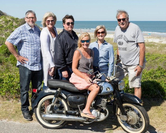 Cast and crew for 1965 Honda Dream motorcycle photo shoot photo by Susan Scarborough