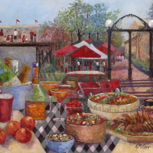 Tailgating under The Arch - Print