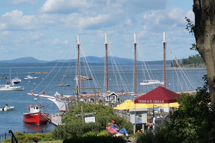 Large sailing ship Bar Harbor, Maine photo by Kathy Miller