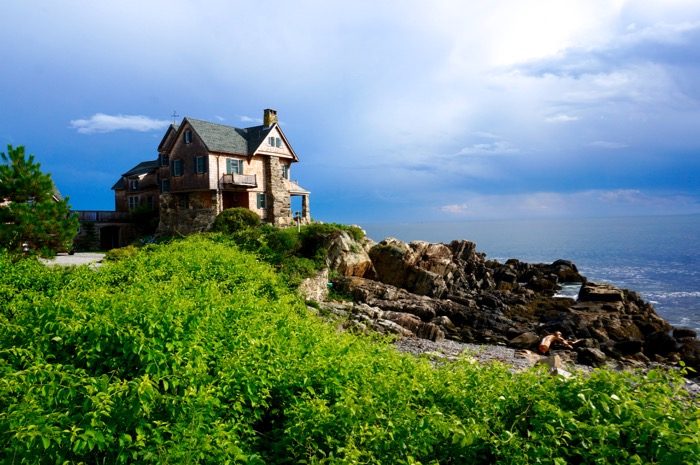 House on the rocky Maine coast Kennebunkport, Maine