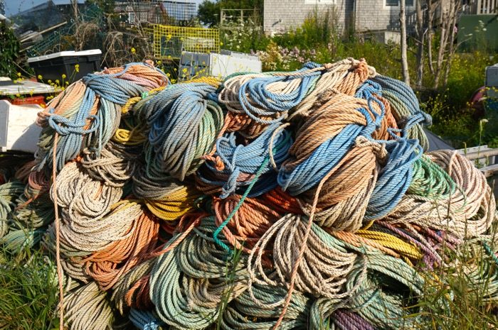 Rope for working fishermen and lobstermen photo by Kathy Miller