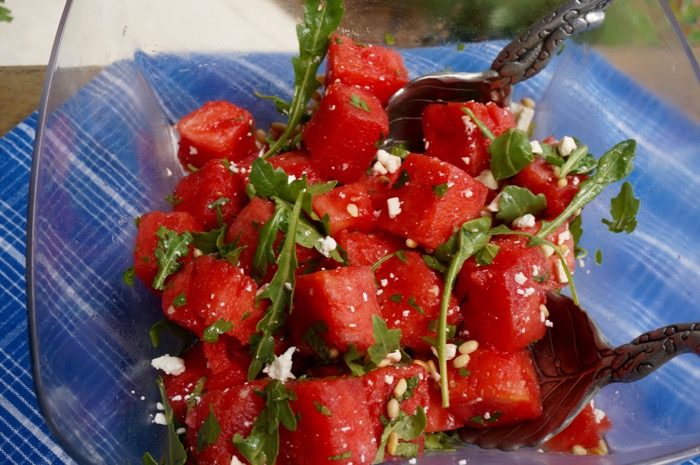 Watermelon Salad with Feta photo by Kathy Miller