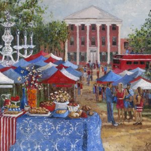 Tailgating in The Grove - Print