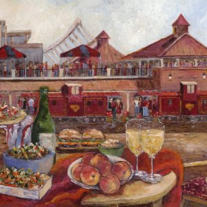 Tailgating on The Cockaboose Railroad - Print